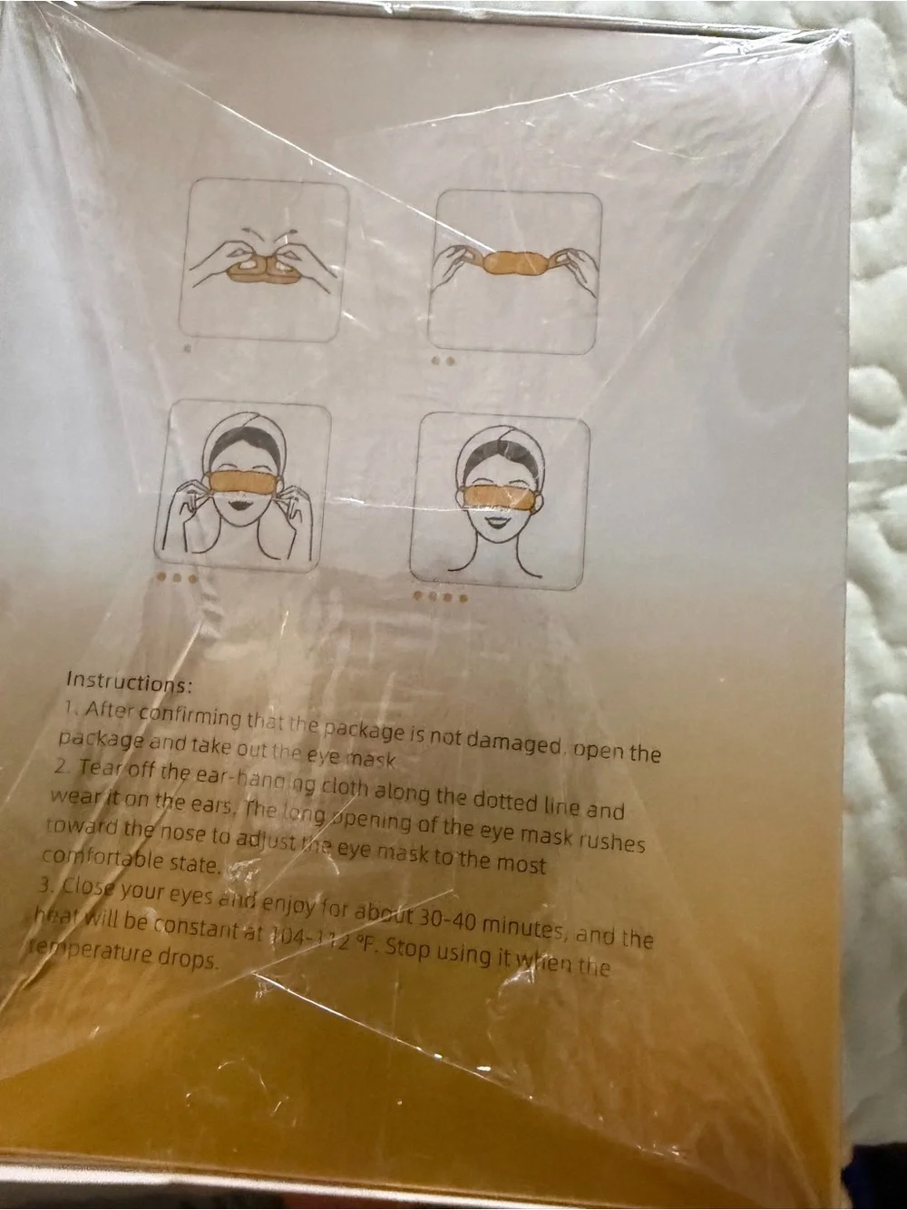 Chamomile Steam Eye Mask - Yellow (20 Packs)